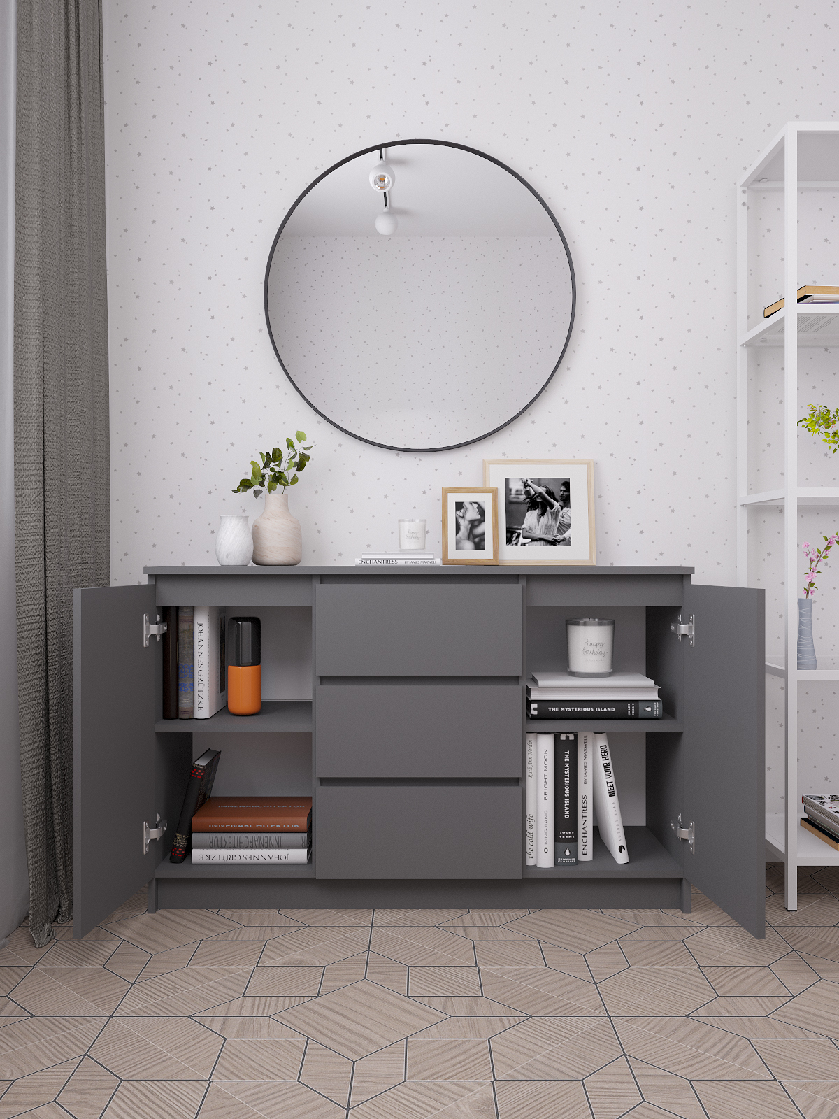Мори Комод МК 1203 Графит